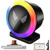 Générique musicali, illuminazione LED per atmosfera ad attivazione sonora per musica - diffusore luce atmosfera auto ritmica | per DJ, auto, festa, soggiorno, campeggio, esterno, teatro, casa,