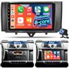 Techschermo Qualcomm 8-Core 4+64G Autoradio Android per Mercedes Benz Smart Fortwo 2011-2015, Touchscreen IPS con CarPlay & Android Auto Wireless, Audio DSP Hi-Res, GPS, WiFi, Telecamera Posteriore