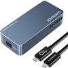 GLOTRENDS EM6003 Case SSD NVMe M.2 da 80 Gbps, compatibile con Thunderbolt 5/4/3/USB4 e USB 3.2 (20Gbps)/3.1/3.0/2.0, fino a 7.000 MB/s con bus PCIe 4.0 x4, supporta SSD da 8 TB, controller JHL9480 B2
