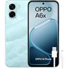 OPPO A6x 4G Smartphone Sbloccato con IA, 4 GB RAM + 128 GB, Batteria 6100 mAh, Schermo LCD HD+ 120Hz, IP64, Fotocamera 13 MP, Dual SIM, Versione Spagnola - Blu