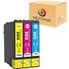 NEXTPAGE E-34XL - Cartuccia d'inchiostro per Epson E-3472, E-3473, E-3474, compatibile con WorkForce Pro WF-3720DWF 3725DWF, colore: ciano e giallo