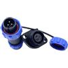 bayzconn SP13 3 poli Aeronautica Connettore, IP68 Impermeabile 3Pin flangiata a 2 fori Nessuna Saldatura Connettore Elettrico Maschio Spina e Femmina Presa Adattatore 250V 13A 14AWG Cavo (Cablaggio a Vite)