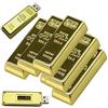 A Plus+ 10 Pezzi Chiavette USB Lingotto d'oro Pendrive Metallo Unità Flash USB (64GB USB 2.0)