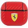 CG MOBILE Ferrari FESA3CARE - Custodia per AirPods 3, in poliuretano, colore: Rosso