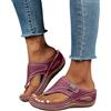 Generico Sandali Donna Eleganti, Ciabatte Donna Estive Ortopediche con Zeppa Eleganti Comode Sandali Spiaggia Piscina Leggere Supporto Arco Plantare Flip Flop Doccia Mare Pantofole Antiscivolo Gomma Suole
