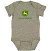 JOHN DEERE BABY Onesie Olive Polyester Logo Short Sleeve Snap Onesie (6 Months)