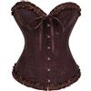 Generico Corsetto Donna Elegante, Corsetto Nero Per Donne, Bustino Shapewear Lingerie, Corpetto In Pizzo Push Up Per La Vita, Stringivita Modellante Dimagrante Pirata, Per Halloween, Carnevale E Feste