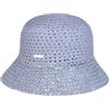 Seeberger Cappello di Paglia Uni Crochet Donna - da Giardiniere Sole Cappelli Spiaggia Primavera/Estate Primavera Estate - Taglia Unica Azzurro
