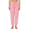 Irdcomps Pantaloni Pigiama Donna Cotone Pantaloni di Pigiama Pantalone Pigiama Donna Casual con Coulisse Traspirante a Tinta Unita Righe per Casa Fitness Yoga Jogging Rosa M
