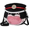 Tongyundacheng Anime Yugi Amane Peluche Ita-Bag, Yahiro Nene/Minamoto Kou Cosplay Zaino, DIY Cartoon Badge Backpack, Anime Ita-Bag per Badge Figure, Yugi Amane, 36x37cm