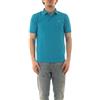 SUN68 Polo Small Stripes ON Collar S/S - 95% Cotone 5% Elastan Ottanio Chiaro S