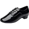 Generico Scarpe da Ballo Uomo Scarpe Stringate da Uomo Tinta Unita per Danza Moderna Dance Hall La Uomos Scarpes 43