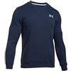 Under Armour Felpa Paricollo Uomo - UA Rival Fleece Solid Fitted Crew - 1302854-410 - mdn/wht-XS