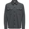 Only & Sons Herren Onsnewkodyl Overshirt Sweat Noos Grey Pinstripe L