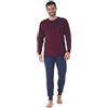 Karelpiù KAREL PIU' Pigiama Uomo Invernale in Cotone Caldo Interlock 100%. Taglie Over Size. Pigiama Lungo Due Pezzi Aperto o Chiuso (IT, Testo, 4XL, Regular, Regular, 106 Bordeaux)