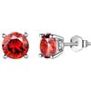 Aurora Tears Orecchini a perno con pietra portafortuna in argento Sterling 925, con pietra portafortuna per nascita, gioielli regalo per donne e uomini, DE0214, One size, Metallo, Zirconie sintetico