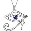 Aurora Tears Egyptian Eye of Horus Necklaces/Stud Earrings/Jewelry Set 925 Sterling Silver Evil Eye Pendant/Earring/Set Jewelry for Men and Women