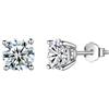Aurora Tears Orecchini a perno con pietra portafortuna in argento Sterling 925, con pietra portafortuna per nascita, gioielli regalo per donne e uomini, DE0214, One size, Metallo, Zirconie sintetico