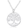 WANDA PLATA, Collana Albero della Vita per Donna e Ragazza in Argento Sterling 925, Ciondolo Albero della Vita