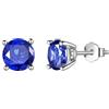 Aurora Tears Orecchini a perno con pietra portafortuna in argento Sterling 925, con pietra portafortuna per nascita, gioielli regalo per donne e uomini, DE0214, One size, Metallo, Zirconie sintetico