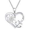 OHAYOO Collana con Ciondolo ad Ancora in Argento 925 con Ancora/Margherita/Timone per Collane, Gioielli da Regalo per Donne e Uomini, normale, Argento sterling