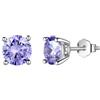 Aurora Tears Orecchini a perno con pietra portafortuna in argento Sterling 925, con pietra portafortuna per nascita, gioielli regalo per donne e uomini, DE0214, One size, Metallo, Zirconie sintetico
