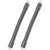 Nucelit 2 pezzi regolabile 1/4 a 3/8 filettatura esterna adattatore asta per pannello LED supporti smartphone dispositivi fotografia filo