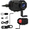 Shkalacar Action Camera per Moto 1080P con Registrazione in Loop WiFi e Rilevamento Collisioni, Accensione/spegnimento Automatico per Triciclo E-bike da Moto