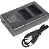 MYCANDY DSTE Caricatore doppio USB con display LCD Compatibile per EN-EL25,EN-EL25a,4241 e Nikon MH-32,Nikon Z Series Z50 Z 50 fotocamera