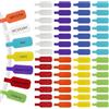 MQWDGJ 56 etichette per cavi, 8 colori in nylon, 4,5 x 2 cm, etichette per cavi riutilizzabili in nylon per etichettatura, gestione dei cavi, classificazione