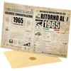 joyoldelf Biglietto Auguri Compleanno 60 Anni - Personalizzata Idea Regalo Compleanno Originale per Uomo e Donne, Biglietti di Auguri Vintage con Busta per Mamma, Papà, Amico, Famiglia,Nonno(1965)
