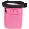 Nexbrill Marsupio multiuso con 8 tasche, regolabile, adatto per professionisti nel settore sanitario e di servizio, organizer funzionale per attrezzi (rosa)