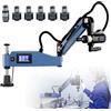 Generic Maschiatrice elettrica, 220 V con braccio universale a 360°, piccola macchina da infilare da tavolo, include 6-9 pinze, portata flessibile da 1000 mm per la produzione di macchinari, M3-M12