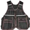 HanOaki Gilet resistente per operai edili, marsupio regolabile per elettricisti con tasche multiple e cerniera a sgancio rapido, tessuto Oxford 600D, abbigliamento da lavoro per falegnami e costruttori in