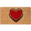 Sicignano Casalinghi Ingrosso Casalinghi Sicignano | Zerbino in Fibra di Cocco Rettangolare Gulliver 40x70 cm con Fondo Antiscivolo - Tappeto Ingresso Esterno Interno, Pulizia Casa Ufficio (2, Cuore)