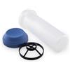Tupperware Mix-Max 750 ml blu trasparente con tappo a vite e disco per frusta (con guarnizione rotonda da 200 ml)