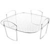 Rainway Griglia per friggitrice ad aria calda, 20,5 x 20,5 x 9 cm, in acciaio inox, universale, per friggitrice ad aria calda, accessorio per cucina, disidratatore e forno
