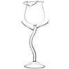 ZIRAN Bicchieri Tazza Fantasia Calice da Vino Rosso Bicchieri da Cocktail da Vino 100 ml Bicchiere da Vino a Forma di Fiore di Rosa P