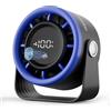 Gaiatop Ventilatore USB piccolo silenzioso, ventilatore da tavolo a batteria con 5 livelli e flusso d'aria potente, display touch, inclinabile a 360°, mini ventilatore a batteria per camera da letto