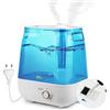 Bear 6L Umidificatore A Riempimento Dall'Alto, 28db Ultra Silenzioso Per Bambini E Piante, 35 Ore Di Funzionamento, Con Vassoio Per Aromaterapia, Ugello Per Vapore Espandibile A 360°