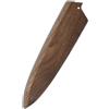 Aibote Fatti a mano in legno di noce nero naturale giapponese gyuto chef coltelli guaina magnetica custodia porta coltello protezione copertura in legno (A,9 )