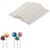 Weenwill Bastoncini per Cake Pop,100 Pcs Bianco Bastoncini per Lecca di Carta per Lecca-lecca per Cottura Fai Da Te,Decorazione per Torte Dolci,Caramelle Arcobaleno Cake Pops 100 x 3 mm