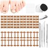 GmwyCzV 139 Pezzi Unghie Incarnite Kit, Sollevatore Per Unghie Incarnite, Correttore Unghies Incarnites Piedi,Soluzione Completa per Unghies dei Piedi Incarnites