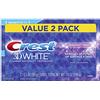 Crest 3D White Dentifricio Sbiancante, Menta Radiante, 99,2 g, Confezione Doppia