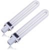 Sessleger 2 pezzi Macchina per asciugare le unghie Professionale Elettronica 365nm 9 W Lampada per unghie Per Manicure UV Lampada Arte per Smalto per Unghie