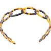 Housoutil Cerchietto Vintage da Donna in Acetato Design Geometrico e Motivo Tartarugato, Fascia Antiscivolo Raffinata per Viaggio e Cerimonie