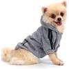 QiCheng&LYS Felpe Cani, Felpa cani Piccola Taglia, Maglioncino per Cani, Cappotto Caldo Dell'animale Domestico (Grigio, S)
