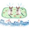 Mtbricey Set di 2 piccoli tappeti rinfrescanti in seta ghiacciata per criceti, cincillà, resistenti ai morsi, lavabili e morbidi, per animali domestici, 31 x 21 cm, per gabbia di trasporto e parco (verde)