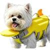 BommFu Giubbotto di Salvataggio per Cani - con Maniglia di Soccorso Impermeabile | Galleggiante per Cani Piccoli - per Giochi Nuoto Estivi Piscina Lago Fiume Spiaggia Acqua Addestramento
