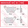 TRW Pastiglie Freno Organiche MCB 672
